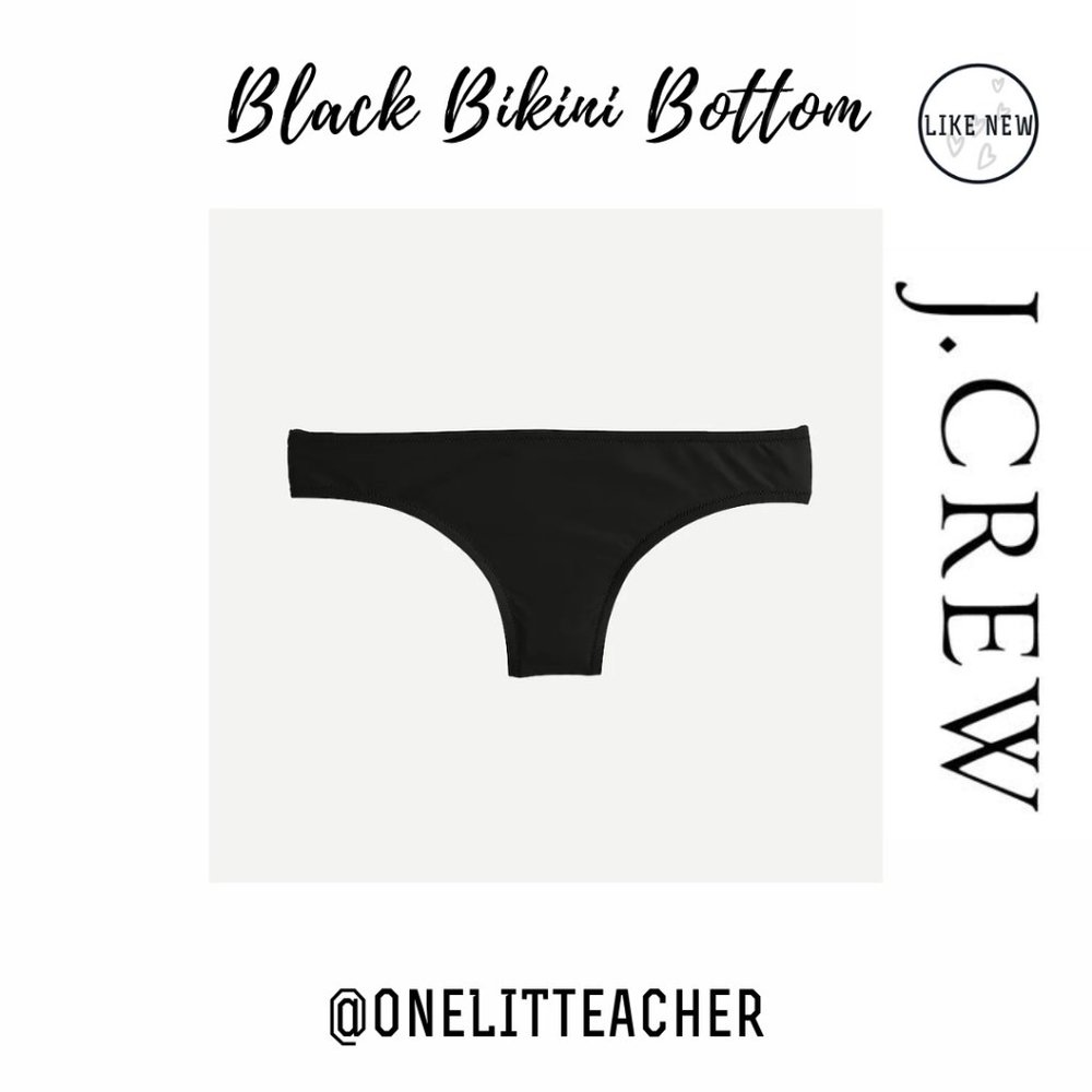 J. Crew Black Bikini Swimsuit Bottom